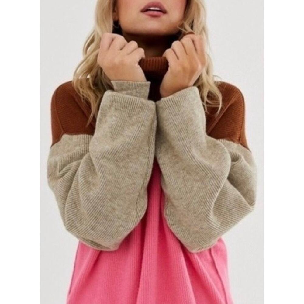 Free People Softly Structured Color Block Turtlen… - image 3